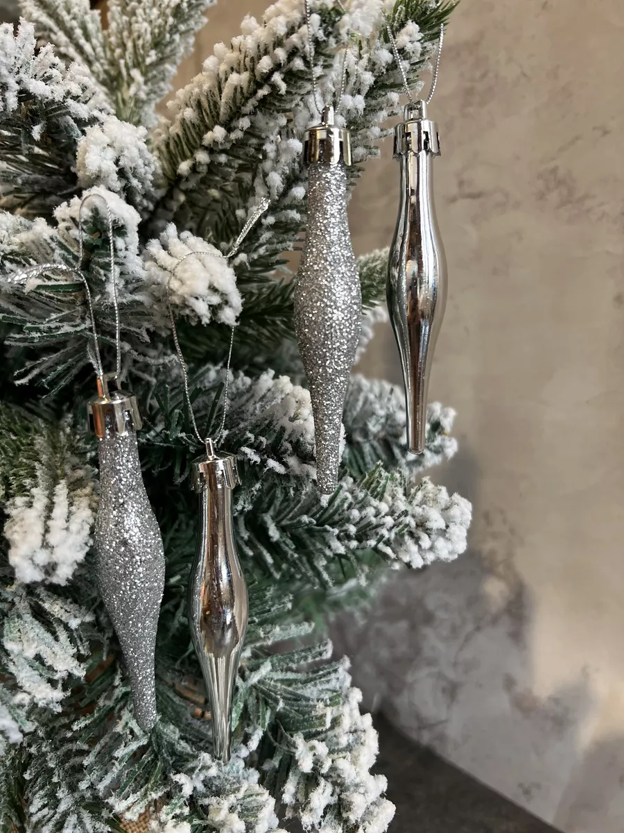 картинка Новогодний набор елочных игрушек 8шт-8 см от магазина Одежда+