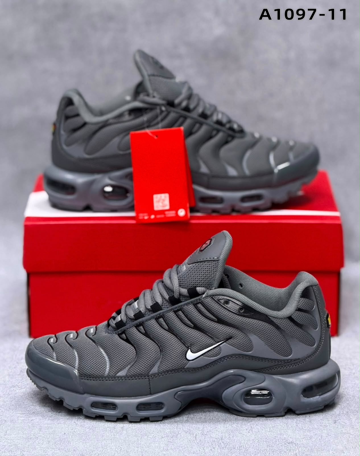 фото мужские серые кроссовки с технологией nike 527817 оптом