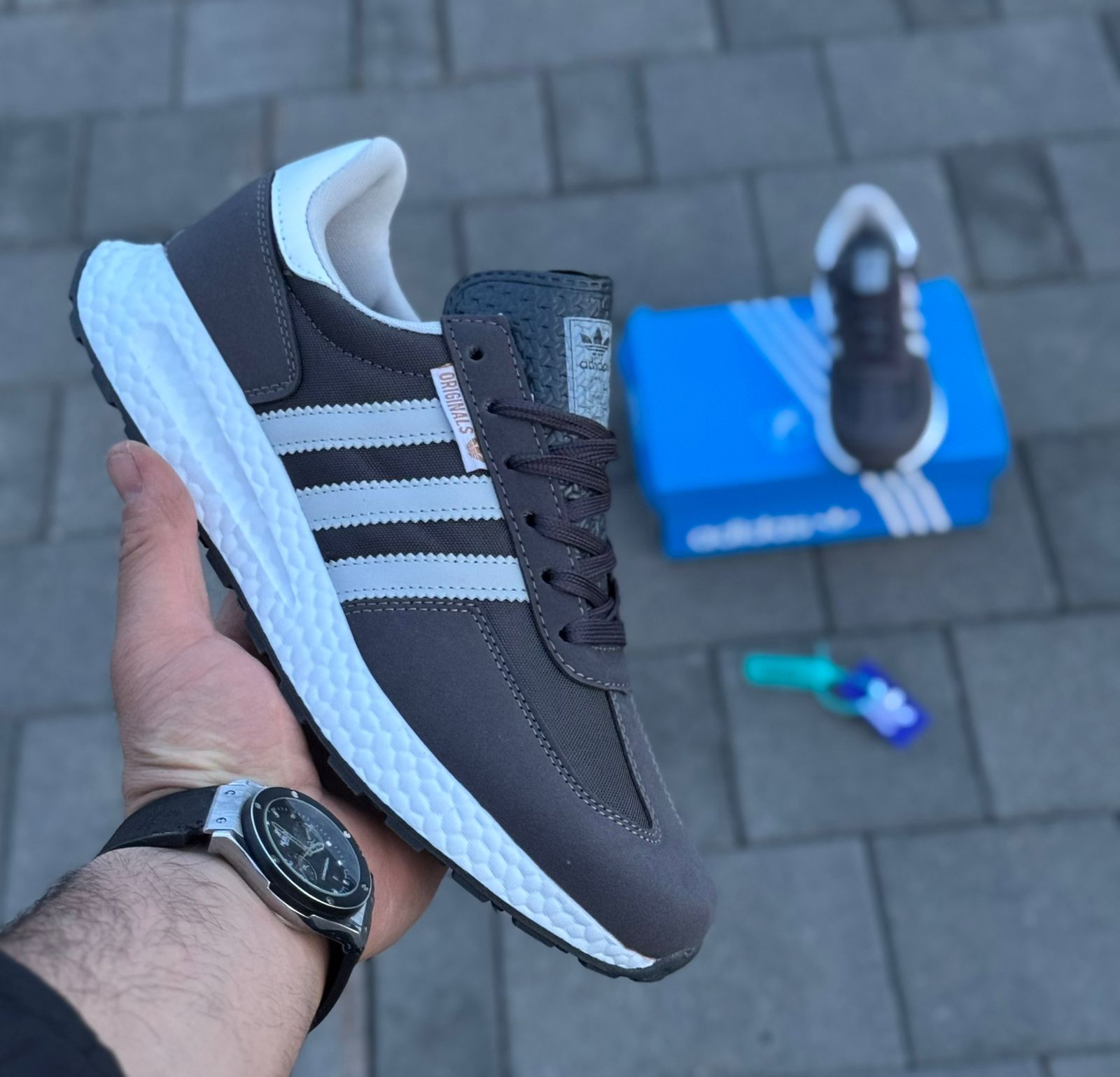 фото мужские кроссовки adidas 446818 оптом