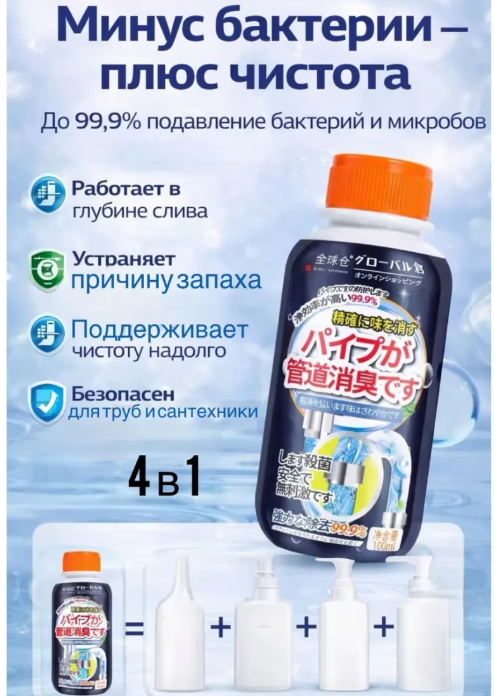 картинка Анизасор -средство от засоров труб, от налета и запаха от магазина Одежда+
