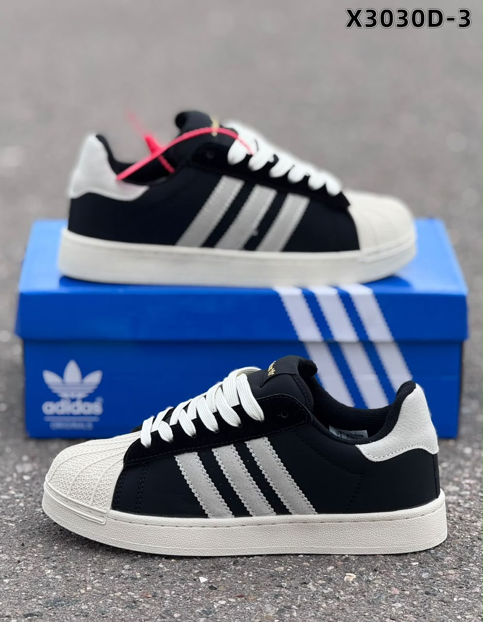 фото Мужские коричневые кроссовки Adidas Superstar 369429 оптом на лето для мужчин