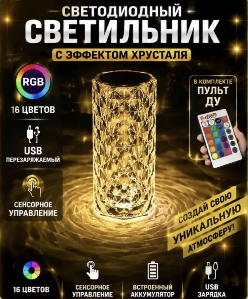 картинка Ночник лампа светодиодная 9*21 см от магазина Одежда+