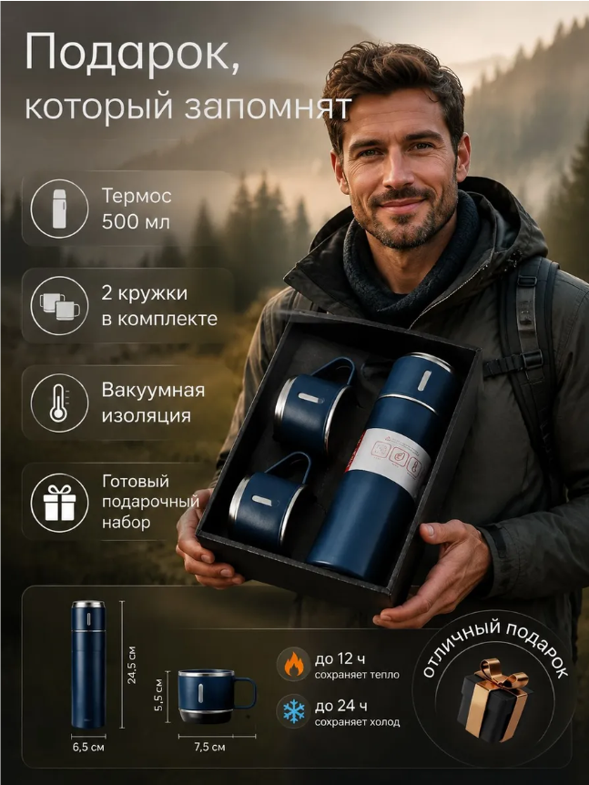 картинка Термос с куружками от магазина Одежда+