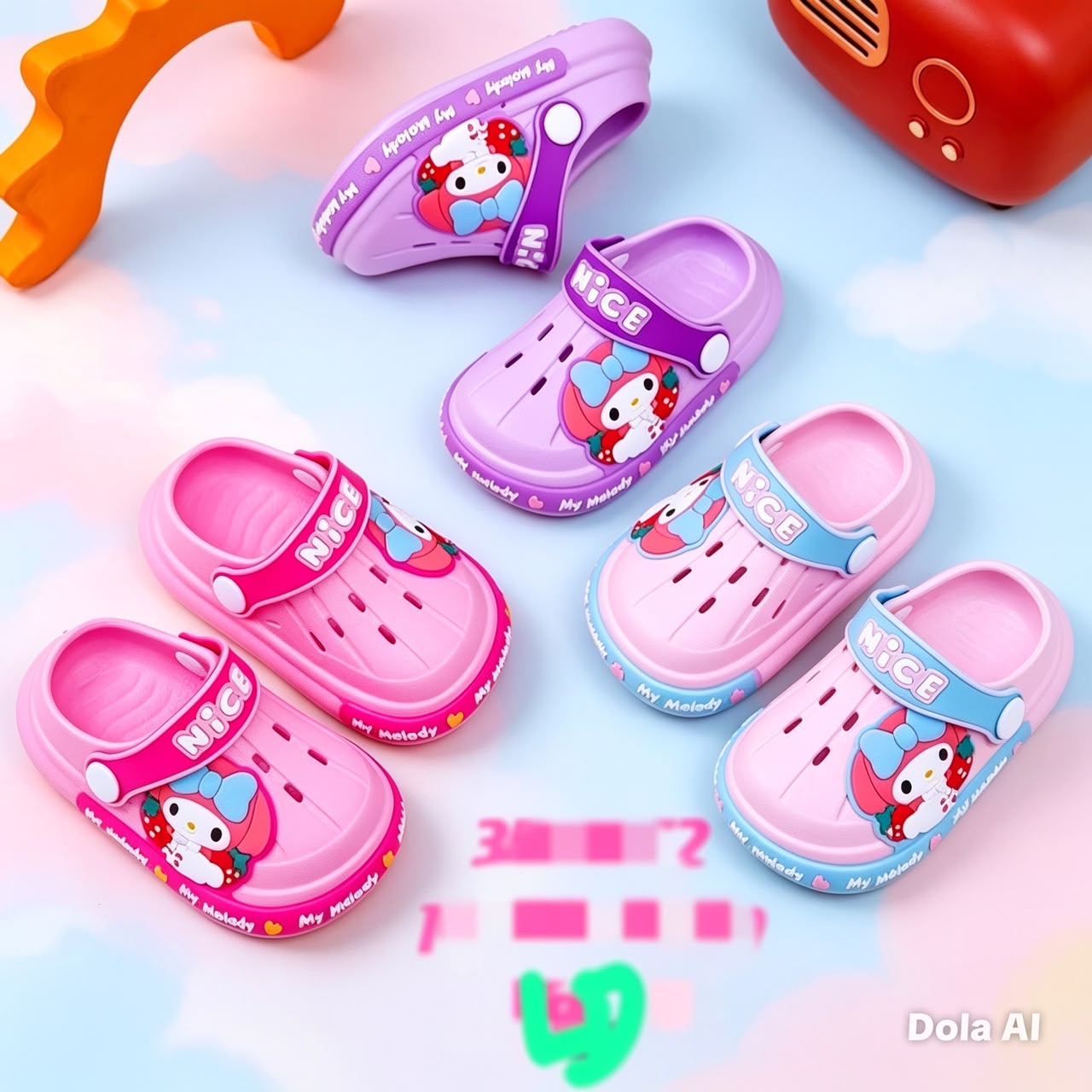 картинка Детские летние розовые шлепки с My Melody 536958 от магазина Одежда+
