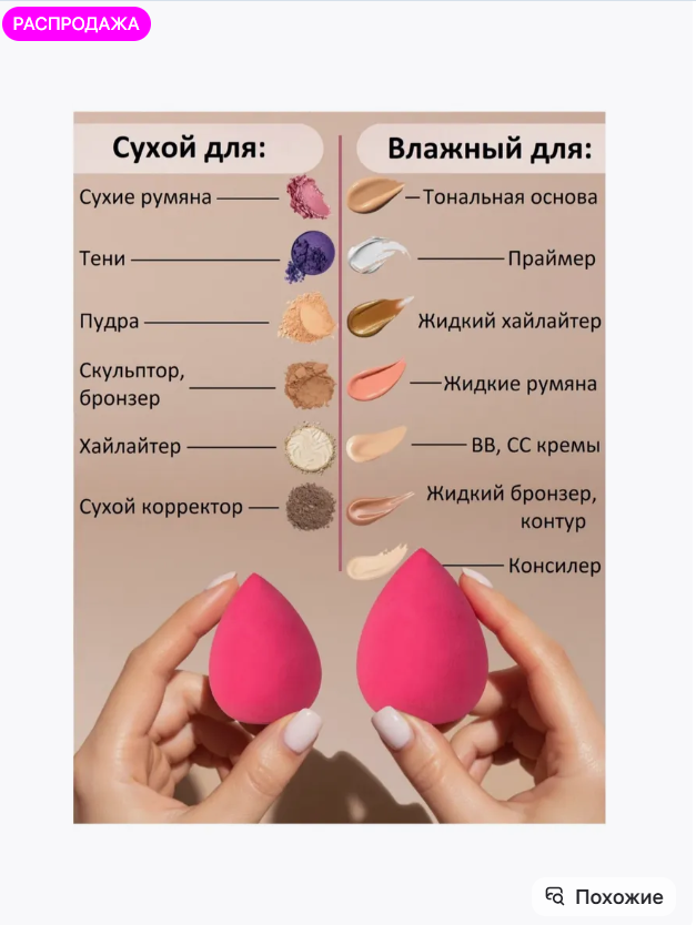 картинка Спонж для макияжа от магазина Одежда+