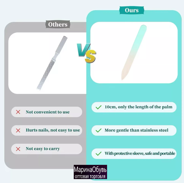 картинка Пилка для ногтей стеклянная от магазина Одежда+