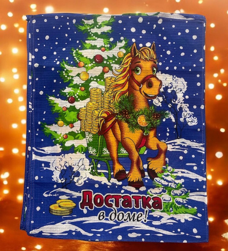 фото вафельные полотенца лошади 40*60см оптом