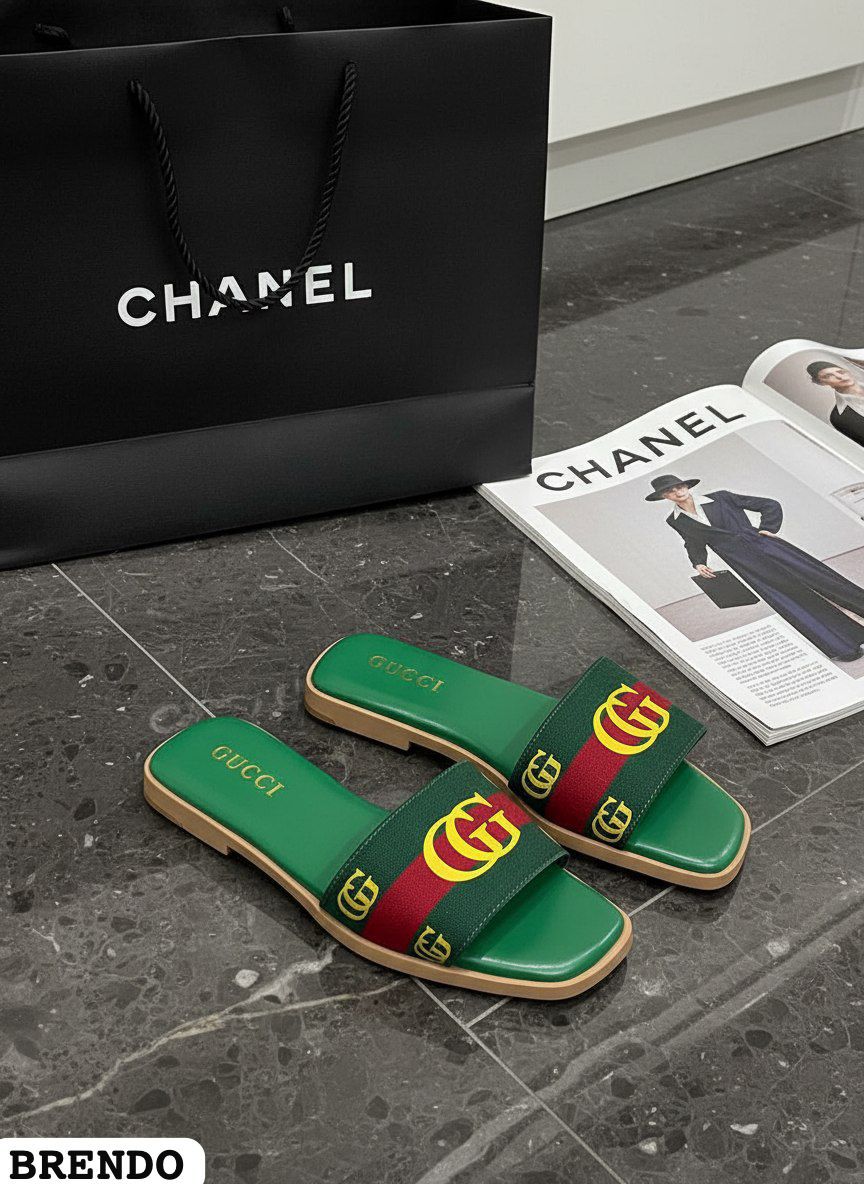 фото женские летние шлепки gucci 788512 оптом