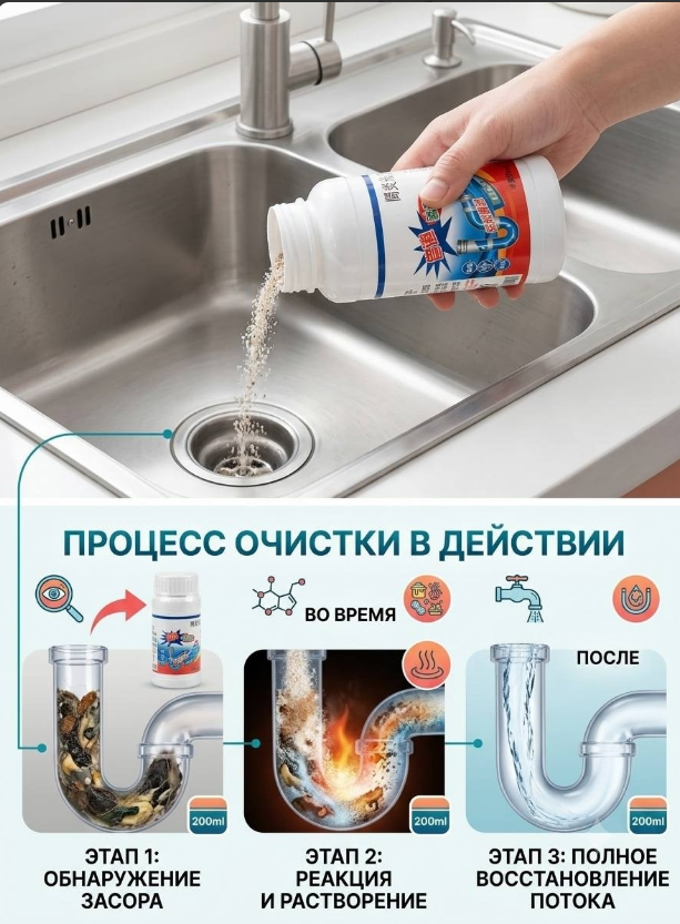 картинка Средство для прочистки труб от магазина Одежда+