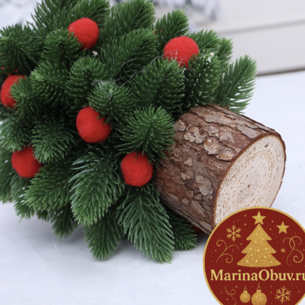 картинка Новогодняя елка настольная 25 см от магазина Одежда+
