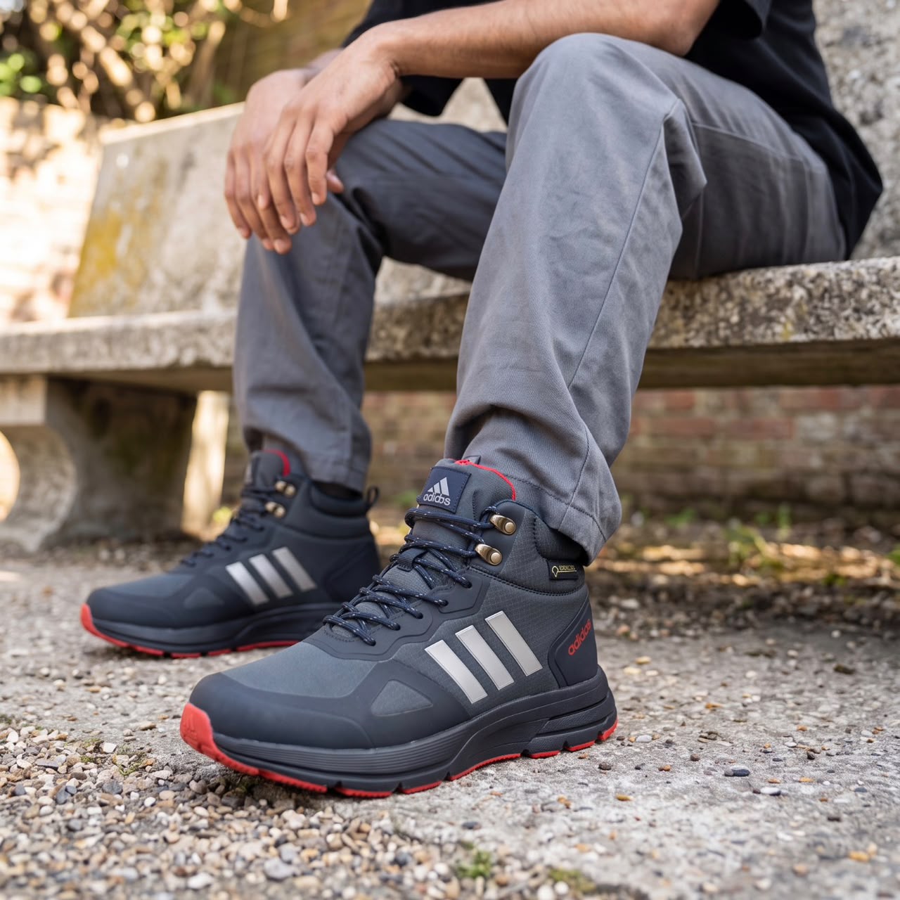 фото мужские осенние ботинки adidas 681097 оптом