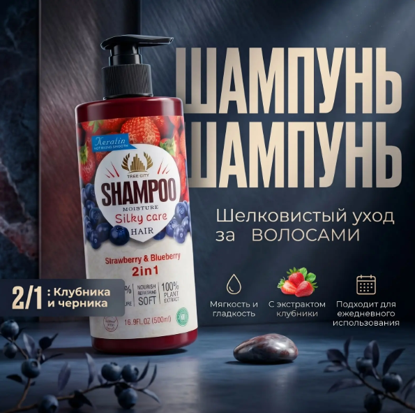 картинка Шампунь для волос Шелковистый уход от магазина Одежда+