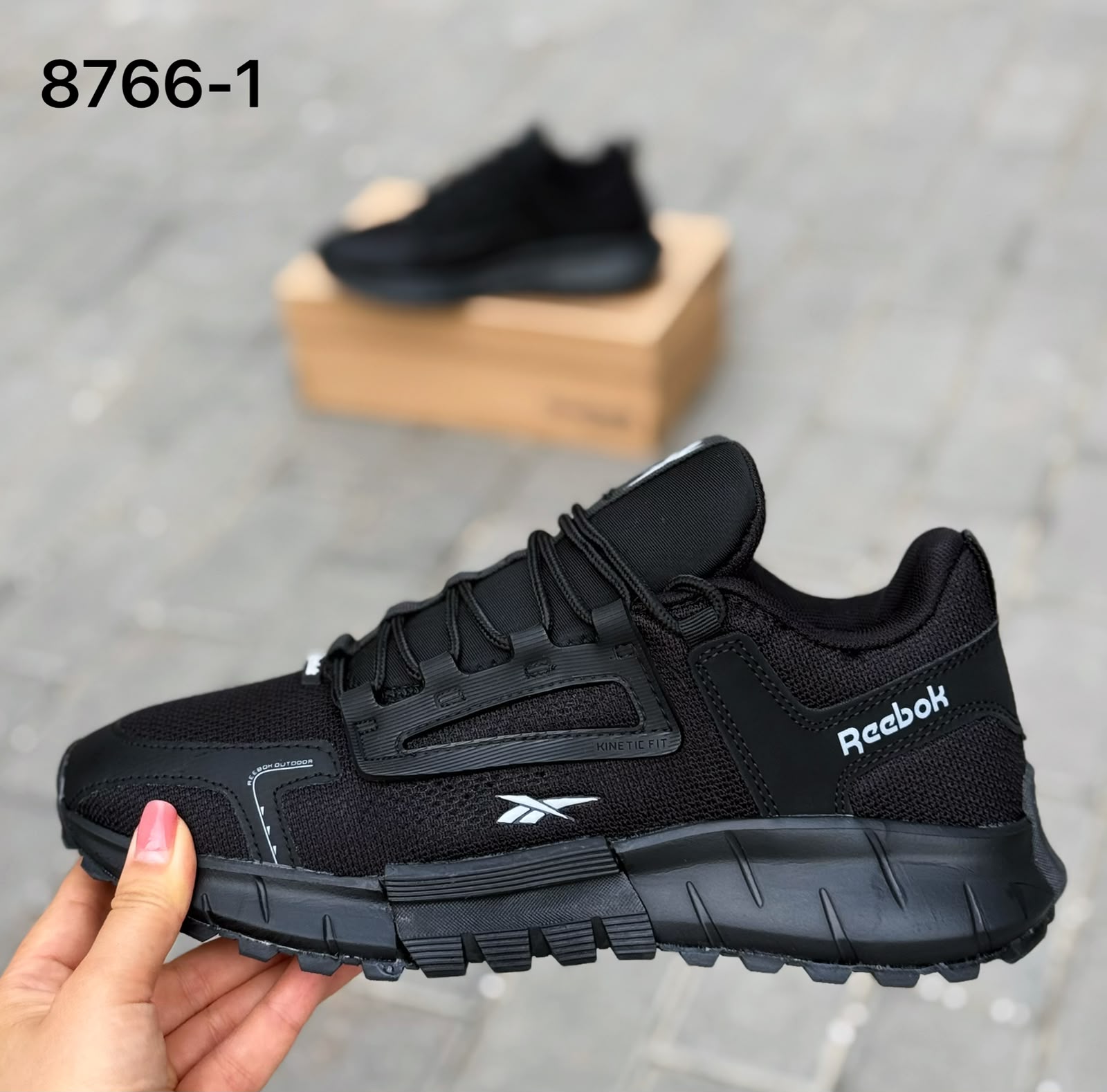 фото мужские черные кроссовки reebok 817471 оптом