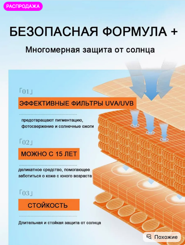 картинка Солнцезащитный крем для лица от магазина Одежда+
