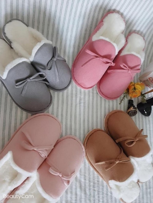 фото зимние женские домашние тапочки оптом