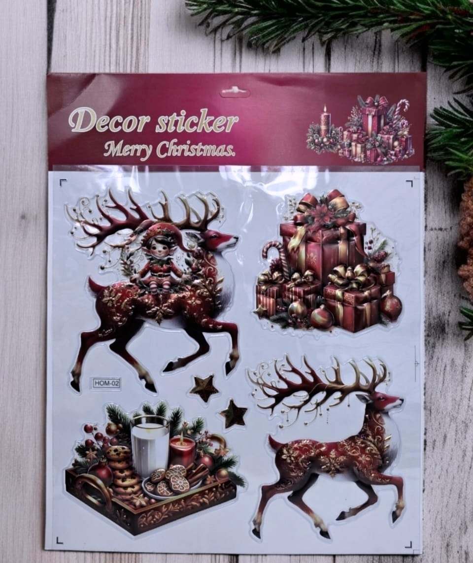 картинка Новогодние наклейки размер 30/40см без выбора от магазина Одежда+