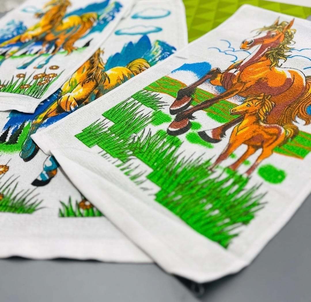 фото полотенце"символ года" размер 35/75 см без выбора оптом