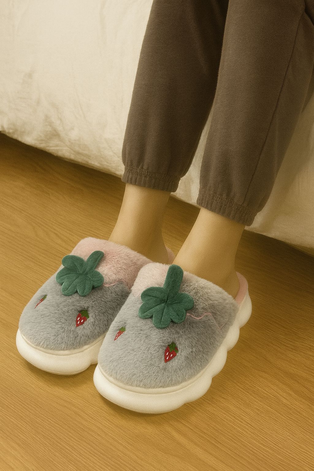 фото зимние женские домашние тапочки оптом