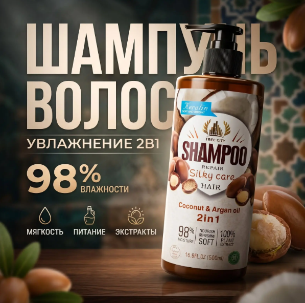 картинка Шампунь для волос увлажняющий от магазина Одежда+