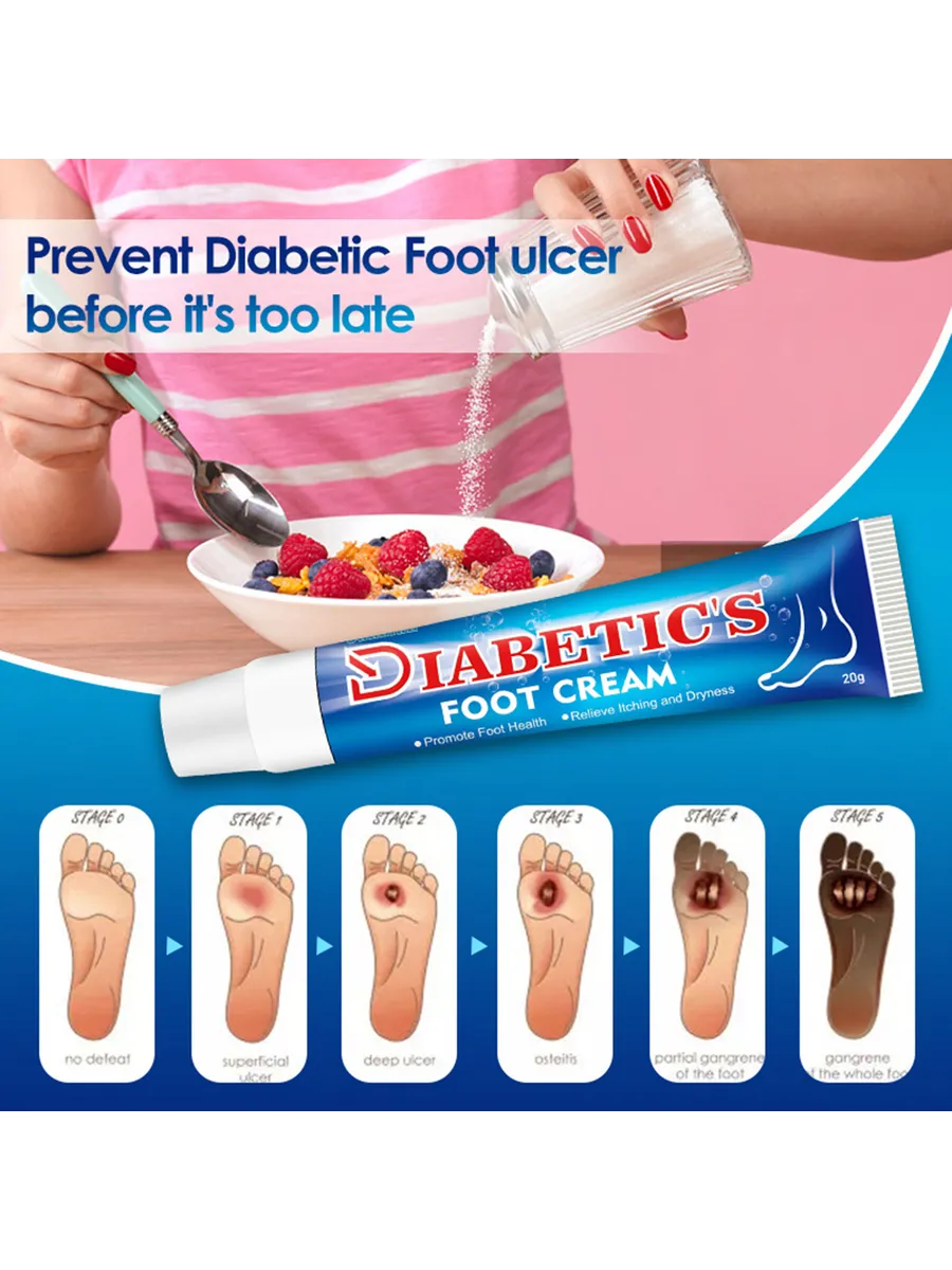 картинка Увлажняющий крем для ног Diabetic K10 при диабетической стопе от магазина Одежда+