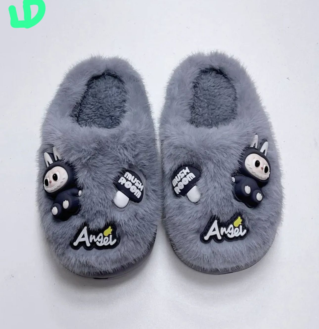 фото детские домашние тапочки с милым декором 578379 оптом