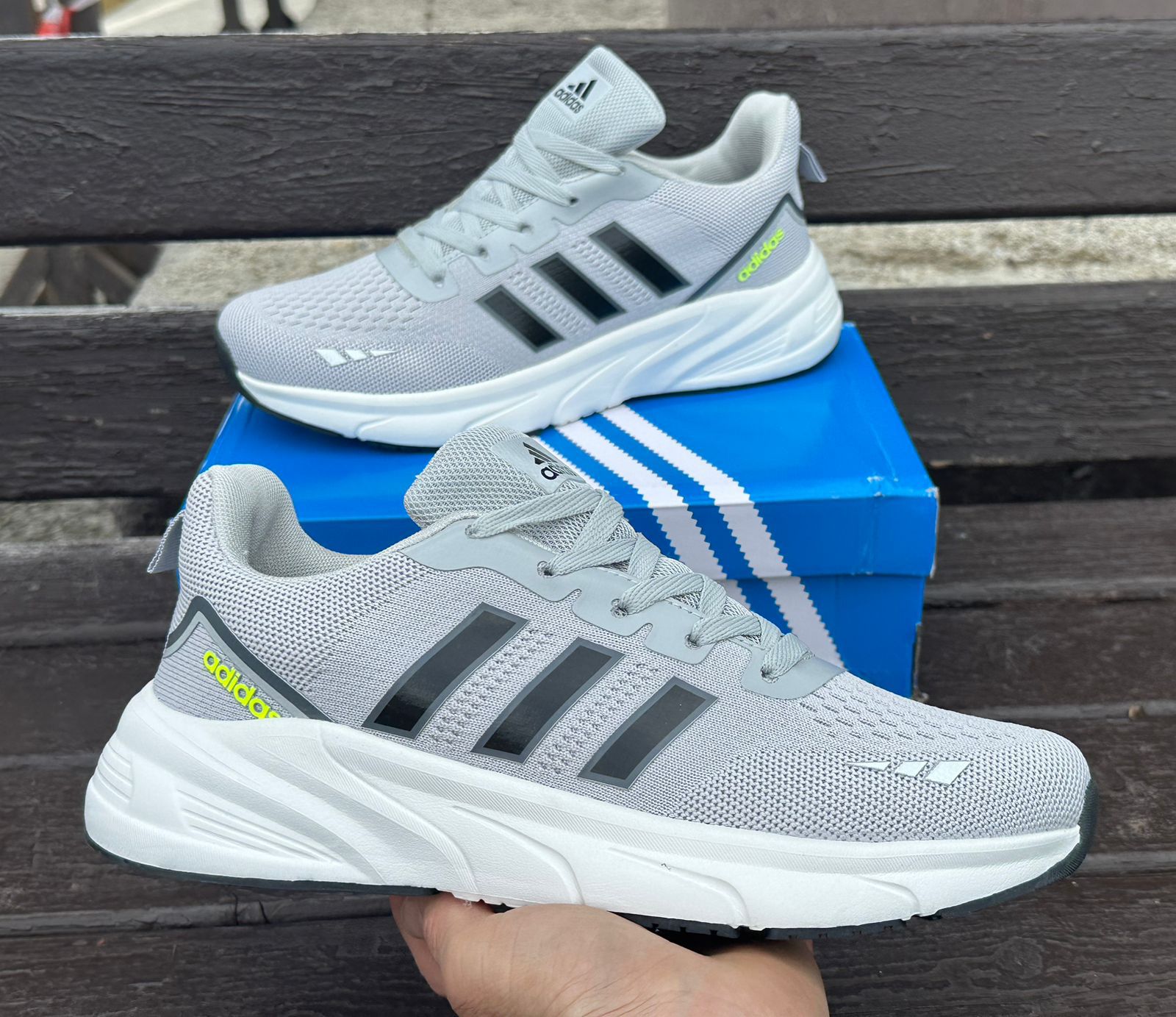 картинка Мужские серые кроссовки Adidas 187128 от магазина Одежда+