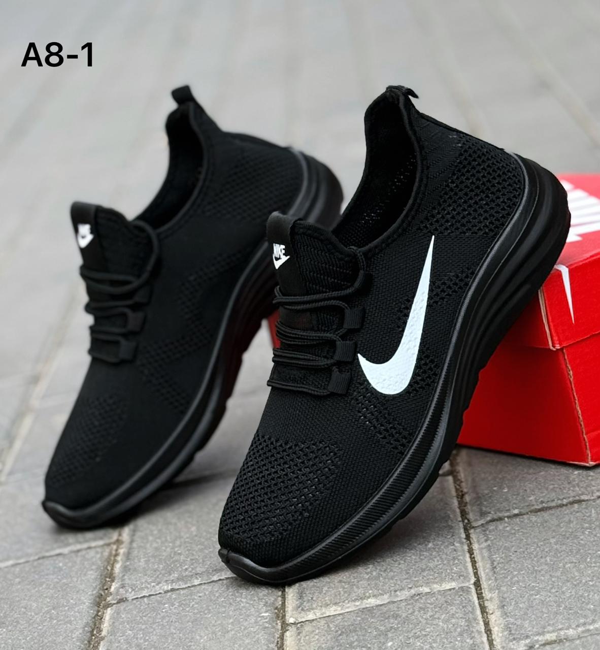 фото мужские черные кроссовки nike 370160 оптом