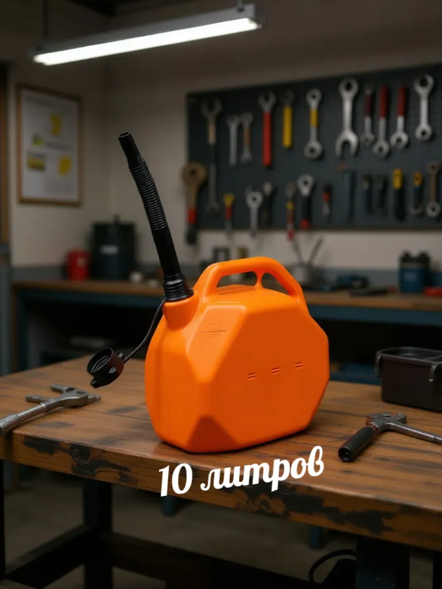 картинка Канистра для ГСМ пластиковая 10 л от магазина Одежда+