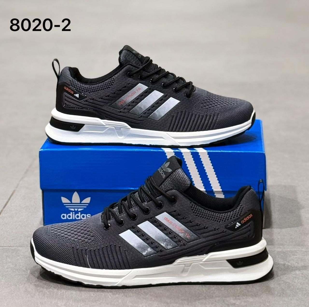 фото мужские черные кроссовки adidas 653789 оптом
