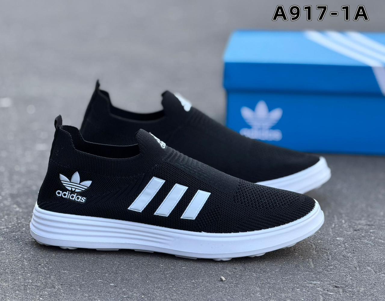 фото мужские черные кроссовки adidas 390366 оптом