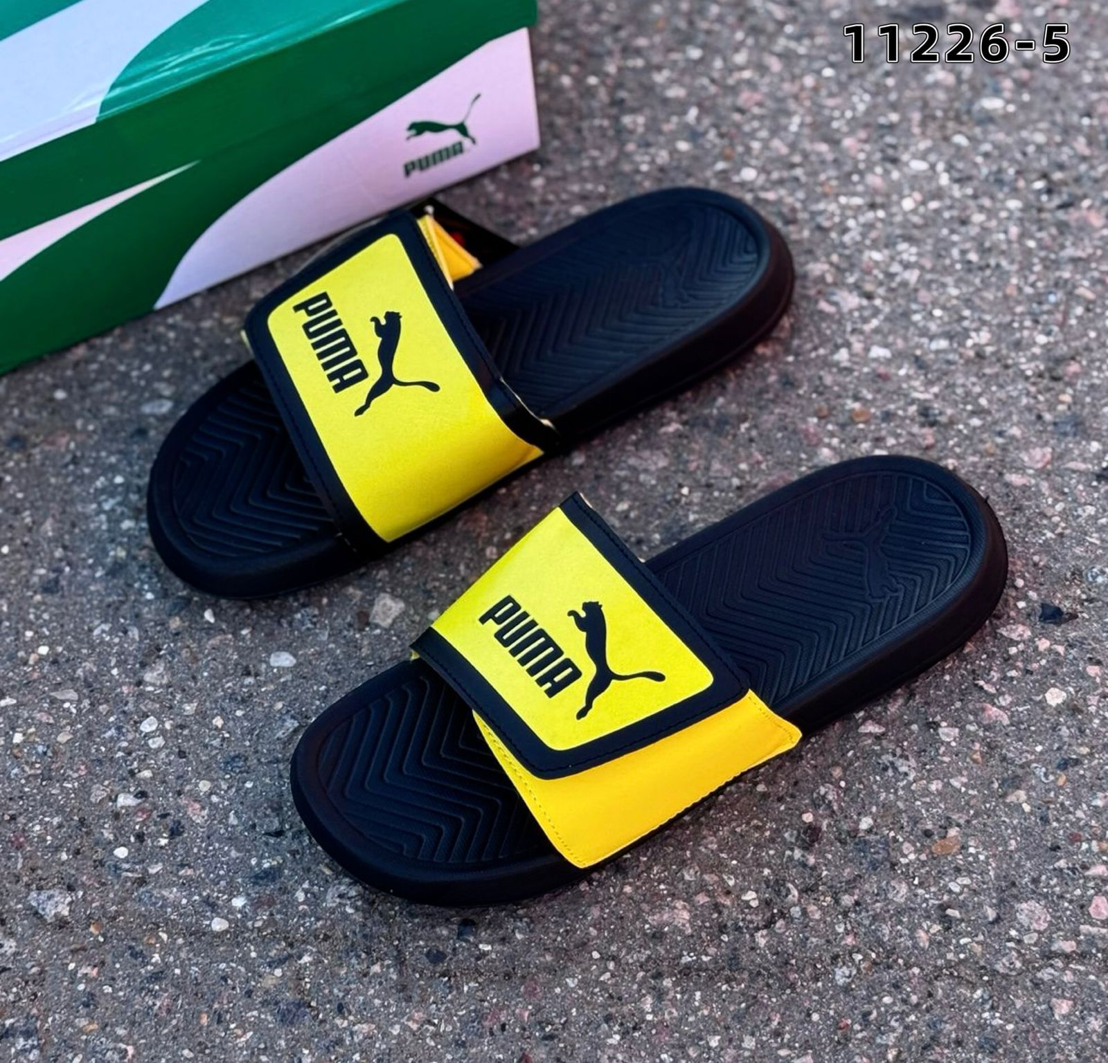 фото мужские летние шлепки puma 762783 оптом