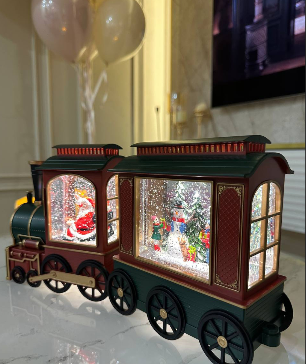 картинка Новогодний музыкальный паровозик  34-17см от магазина Одежда+