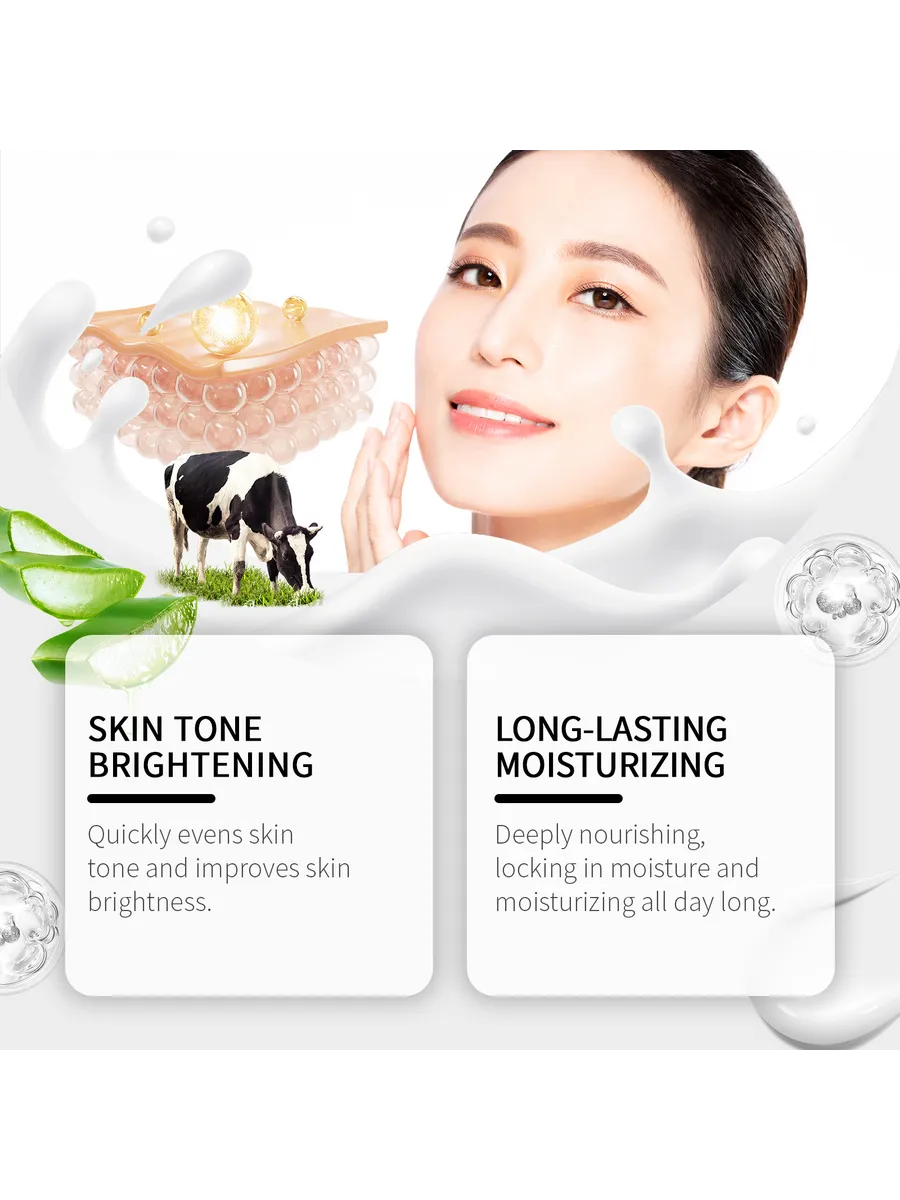 картинка Свежий молочный крем для лица Hoygi: Увлажнение кожи от магазина Одежда+