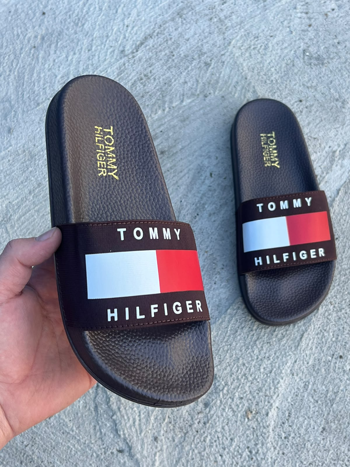 фото женские летние шлепки tommy hilfiger 591550 оптом