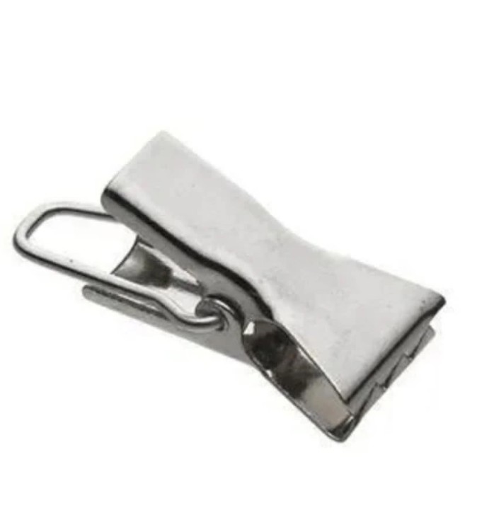 картинка Металлический зажим крючки подхват для штор с крючком 100 шт в комплекте от магазина Одежда+