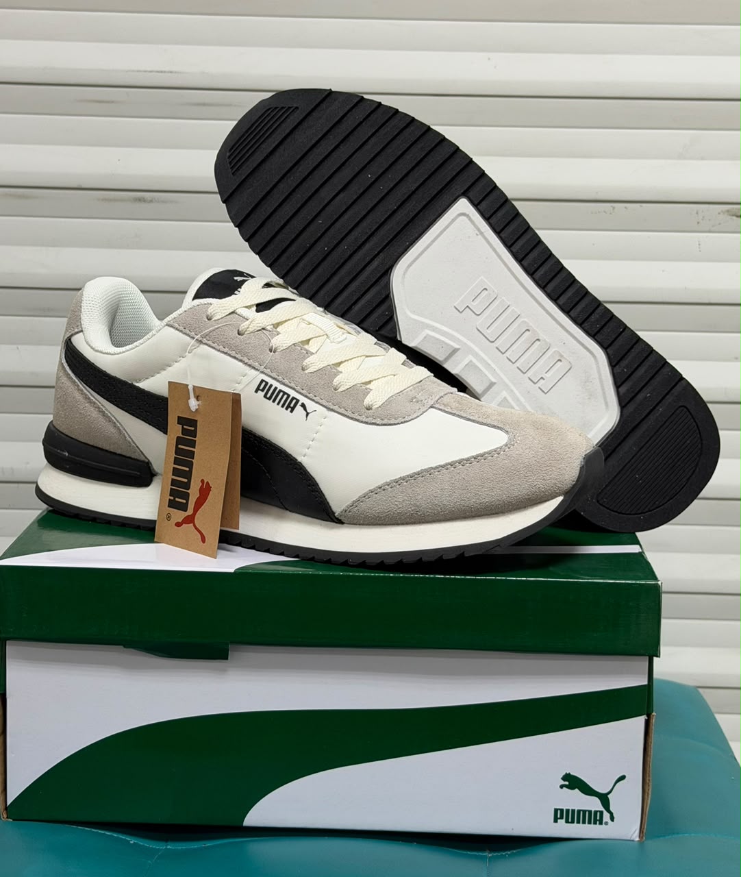 фото мужские осенние кроссовки puma с шнуровкой 599140 оптом