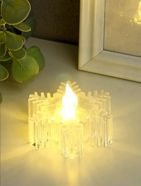 картинка Светодиодная свеча снежинка от магазина Одежда+