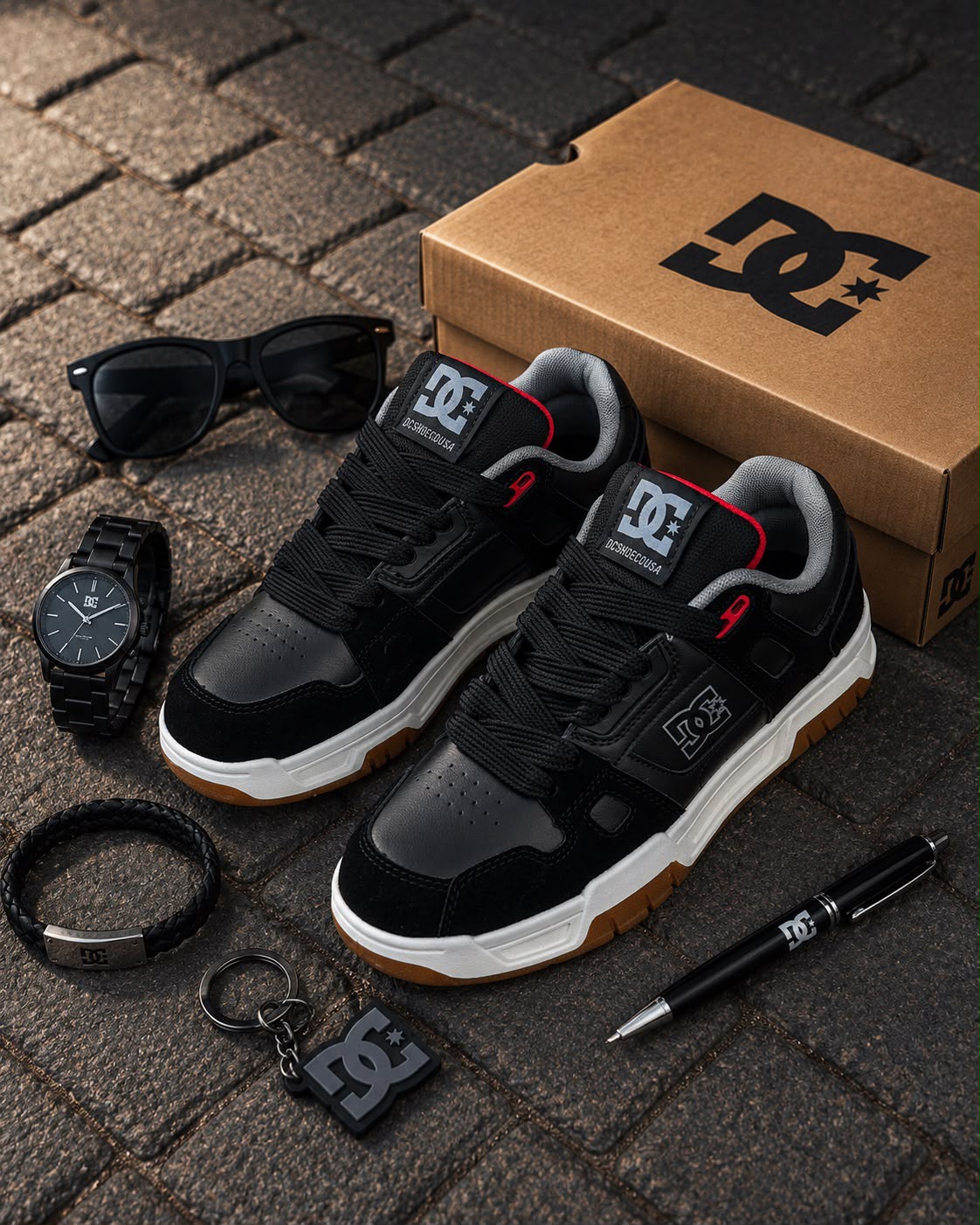 фото женские осенние кроссовки dc shoes 512915 оптом
