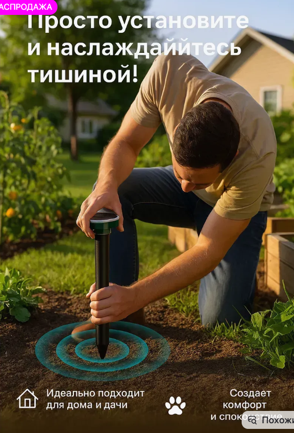 картинка Отпугиватель мышей ультразвуковой набор 2 шт от магазина Одежда+