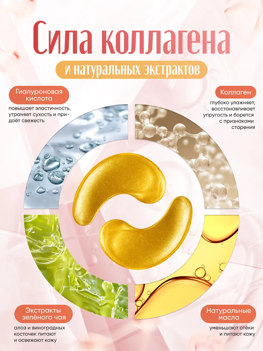 картинка Патчи для глаз с коллагеном от магазина Одежда+