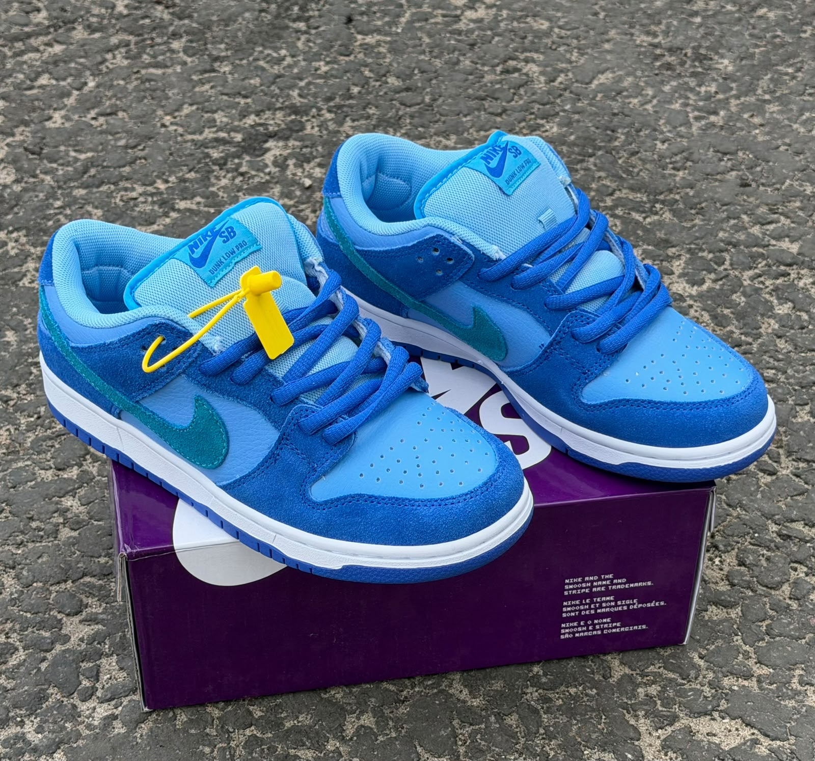 фото Мужские синие кроссовки Nike SB Dunk Low Pro 600581 оптом на лето для мужчин