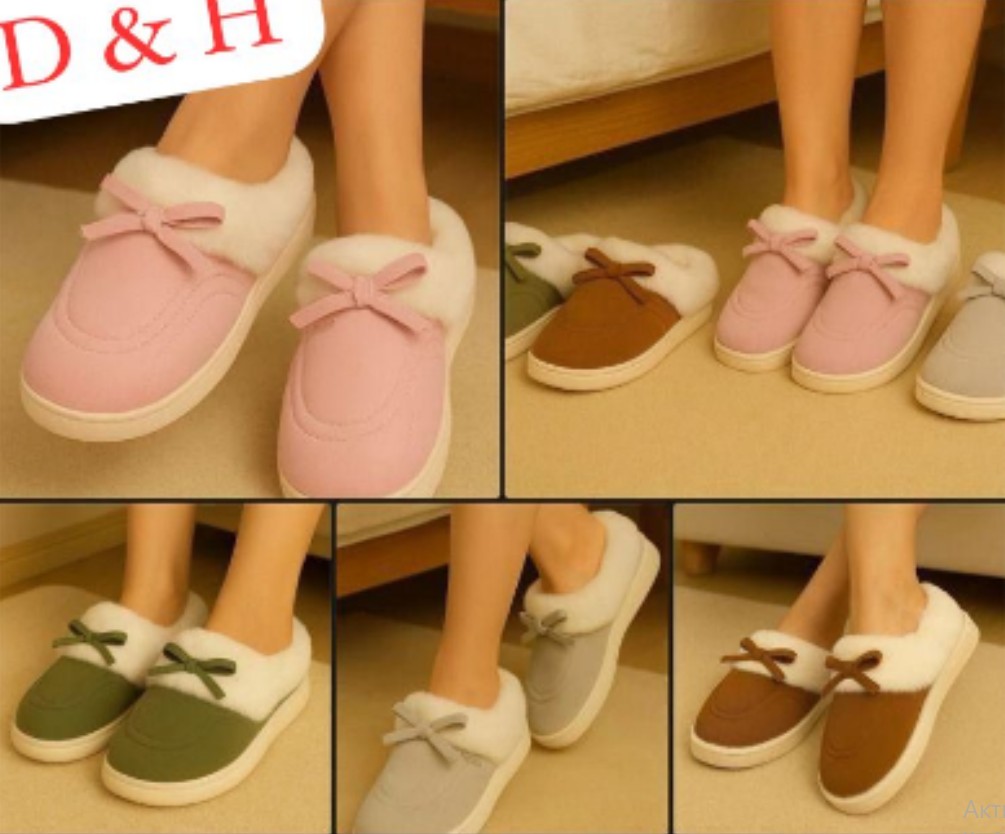 фото зимние женские домашние тапочки оптом