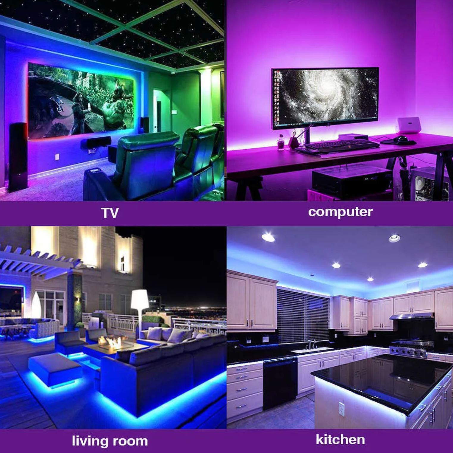 картинка Светодиодная RGB лента 5 метров от магазина Одежда+