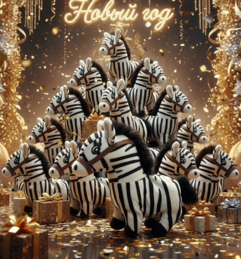 картинка Новогодние музыкальные лошадки от магазина Одежда+