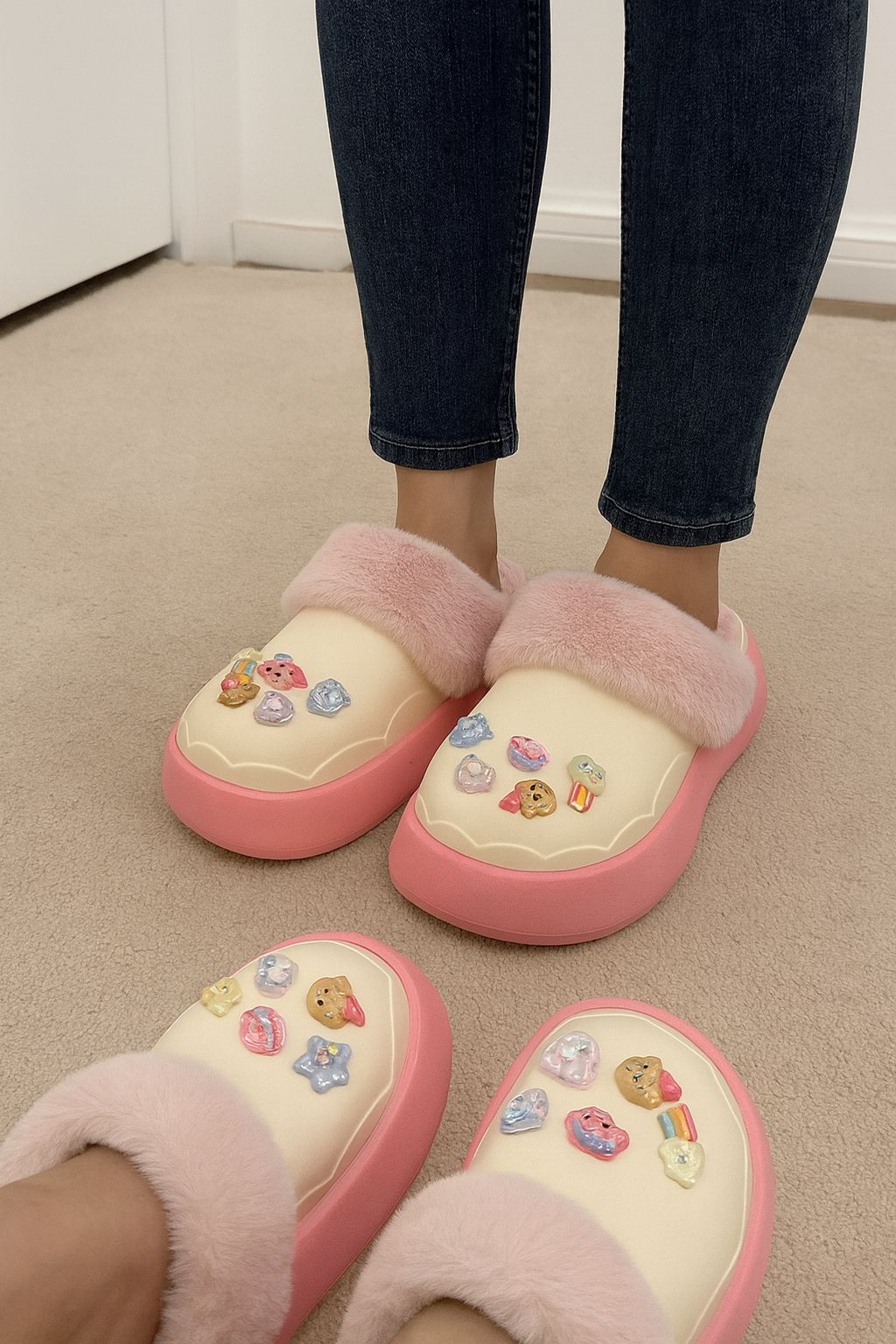 фото зимние женские домашние тапочки оптом