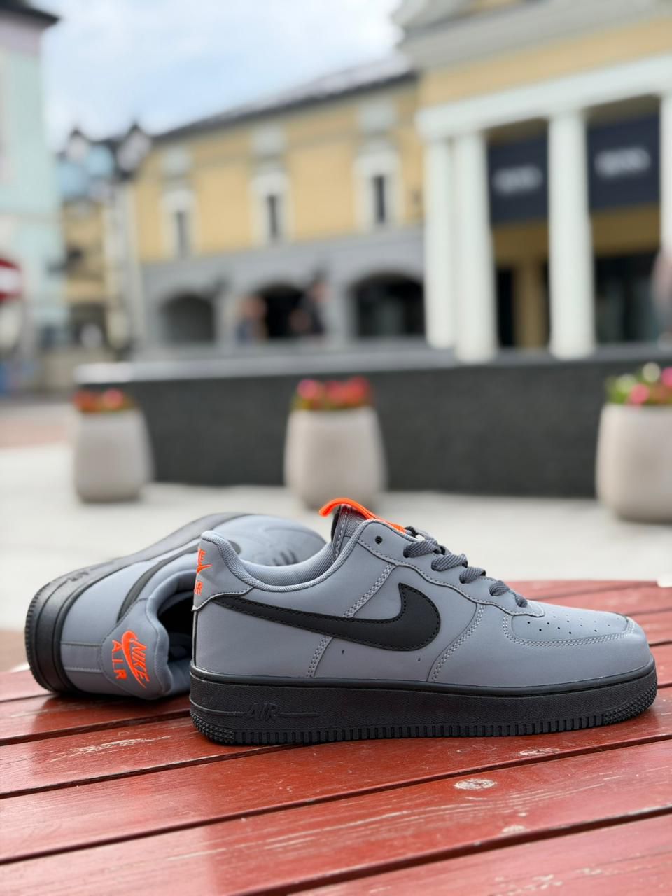 фото Мужские серые кроссовки Nike 750878 оптом с доставкой
