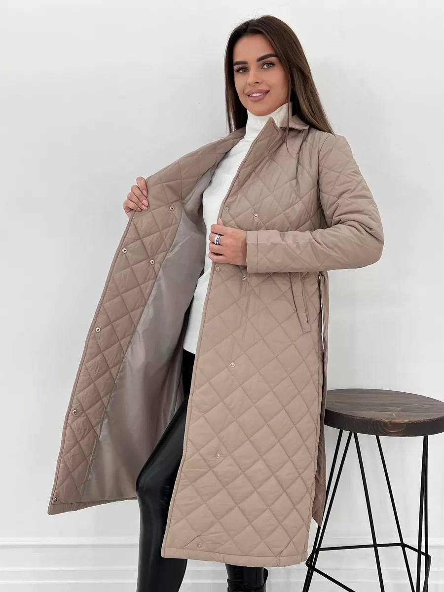 картинка Пальто куртка стеганое демисезонное от магазина Одежда+
