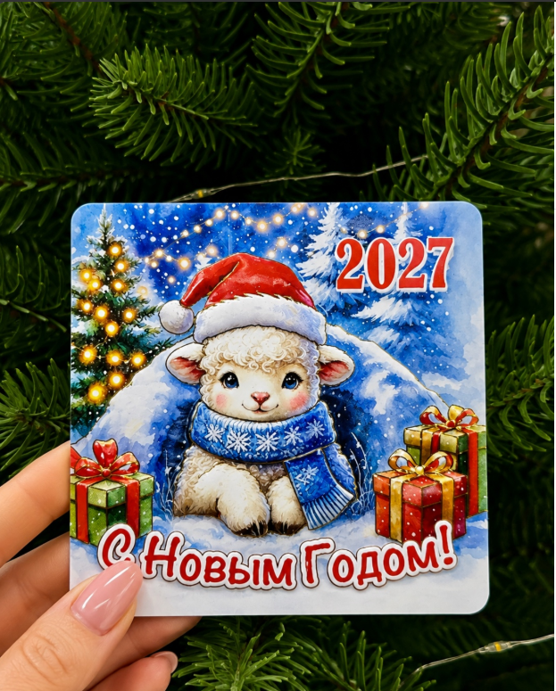 картинка Магнит  сувенир символ 2027 года 8*8см от магазина Одежда+