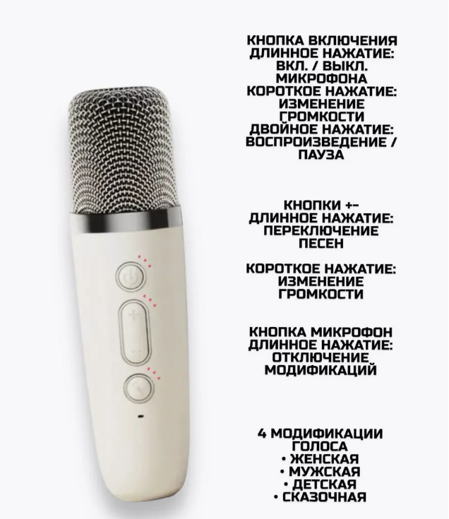 картинка Детская караоке колонка с микрофонами от магазина Одежда+