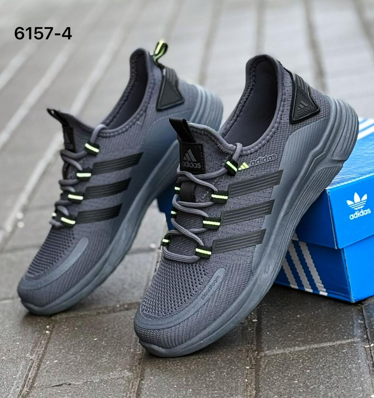 фото мужские кроссовки adidas серые 739205 оптом